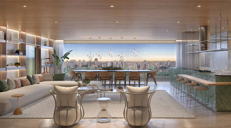 Quarten Ibirapuera – Living Decorado 207m²